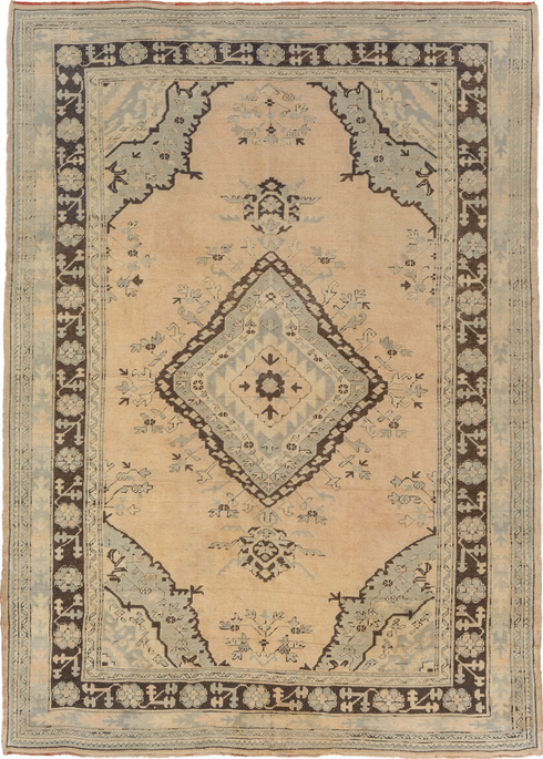 Vintage Oushak Area Rug (6' x 9')